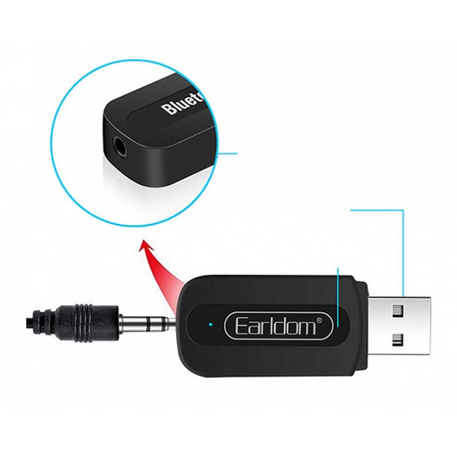 گیرنده بلوتوث USB ارلدام مدل ET-M22