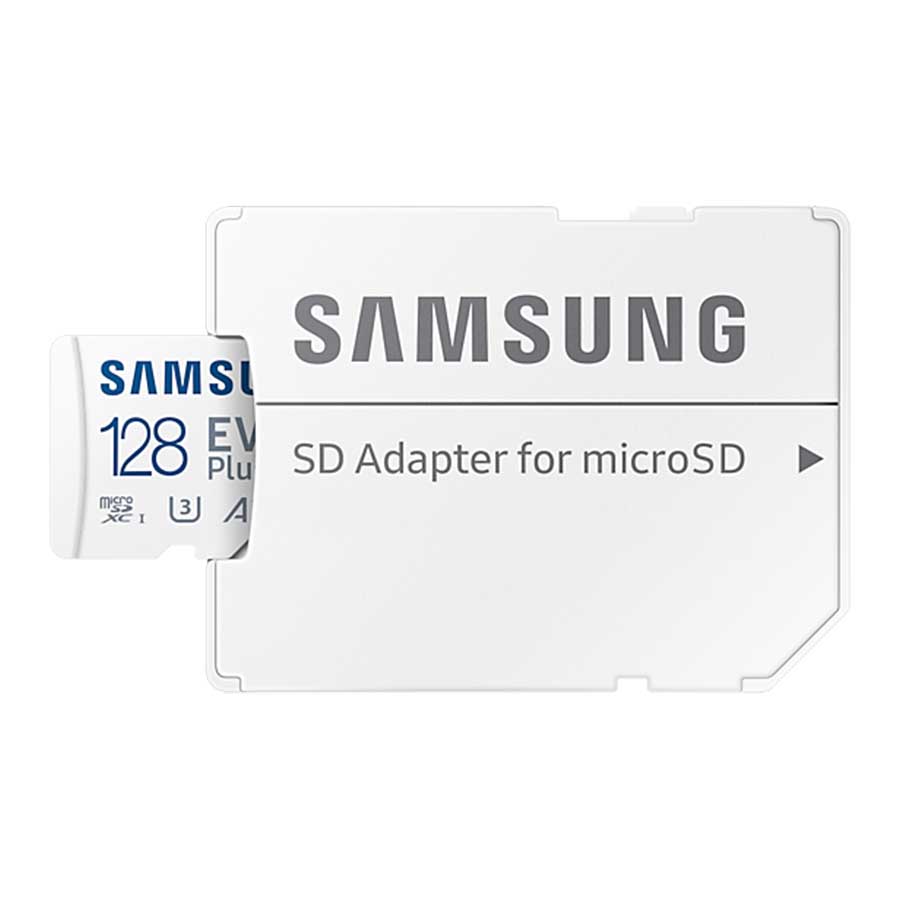 کارت حافظه MicroSDXC سامسونگ مدل EVO Plus UHS-I U3 A2 V30 Class 10 128GB 130MB/s