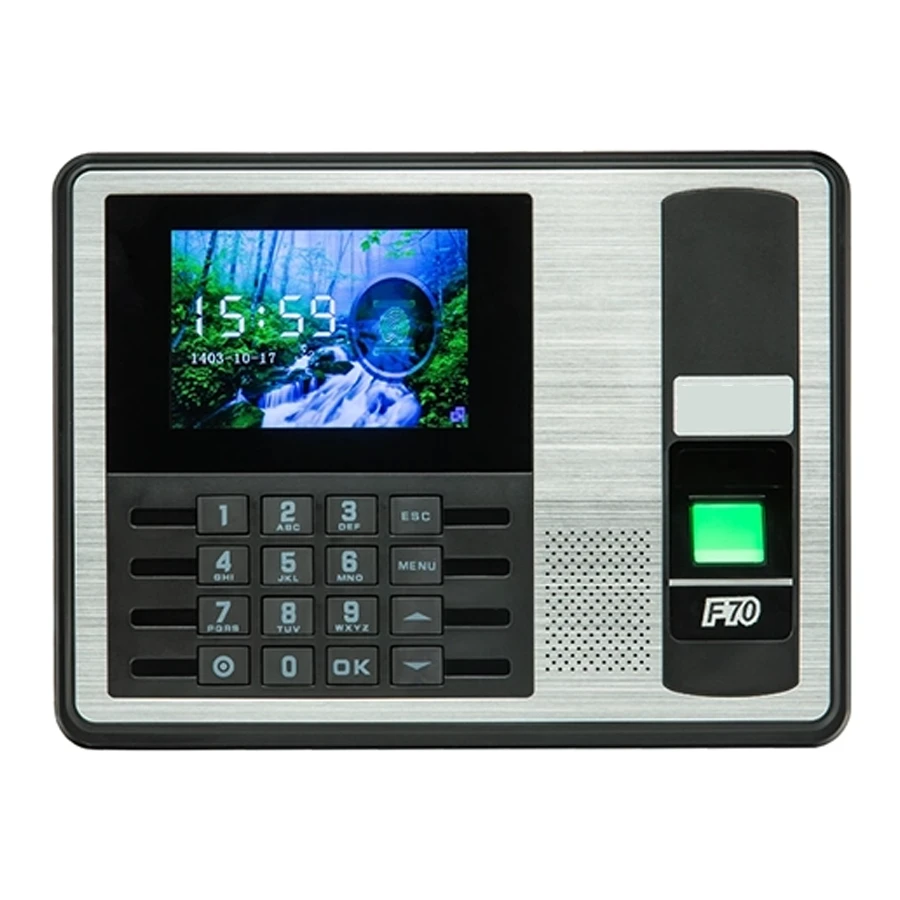 FaraTechno F70 Time And Attendance Device دستگاه حضور و غیاب اثر انگشت فراتکنو