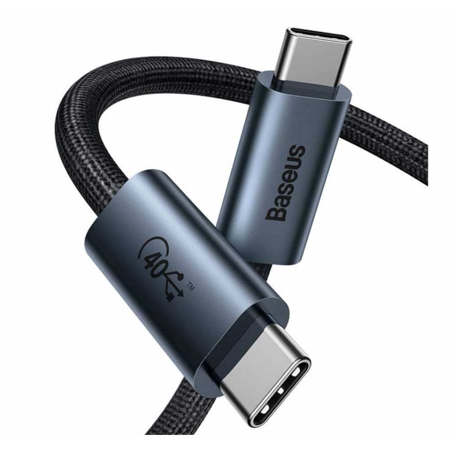 کابل تبدیل USB-C به USB-C باسئوس مدل Flash USB4.0 CASS010014