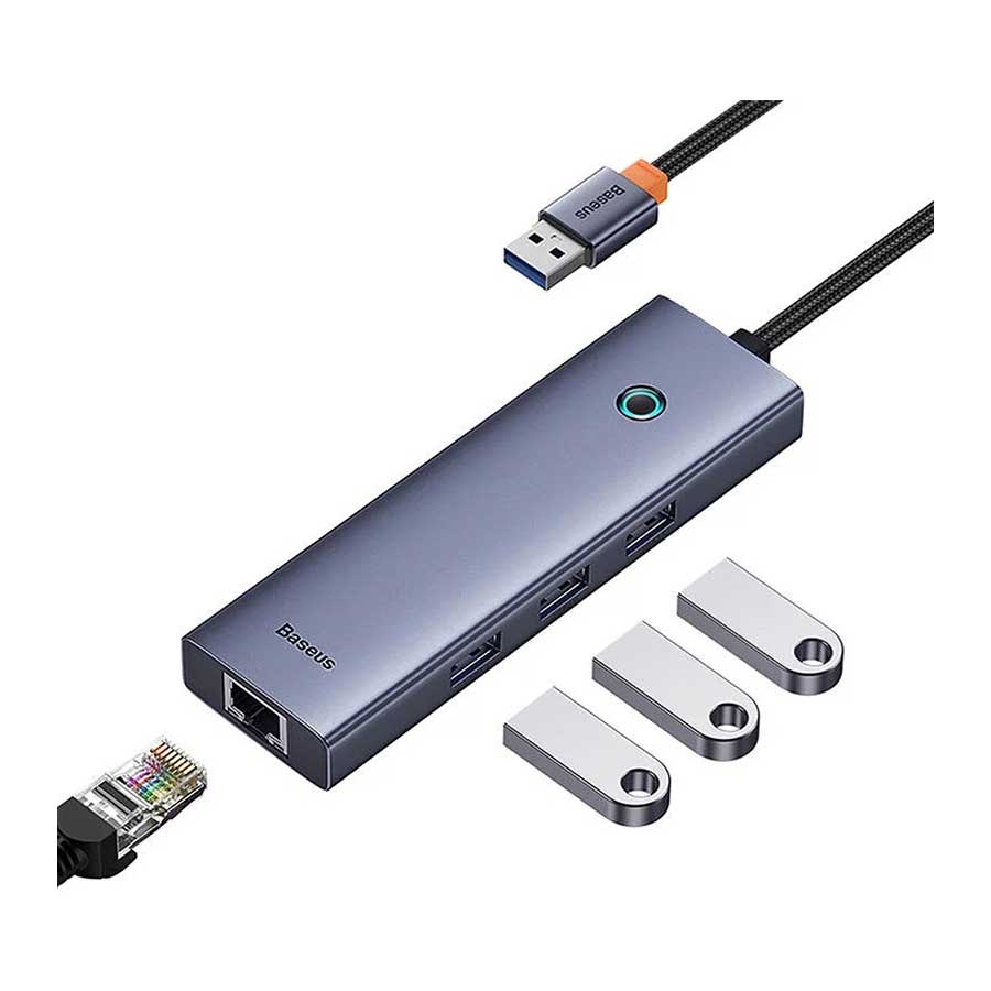 هاب USB 3.0 چهار پورت بیسوس مدل Flite B0005280A813-01