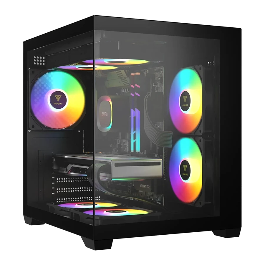 Gamdias AURA GC101M ARGB Micro Tower Computer Case کیس کامپیوتر گیم دیاس
