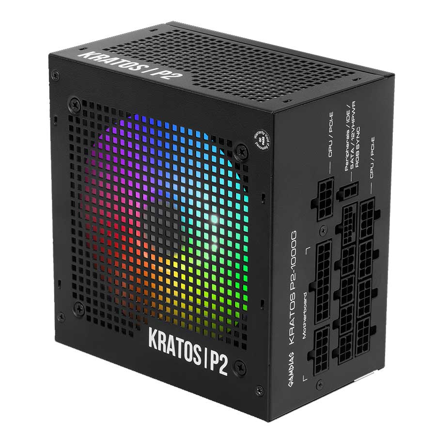 پاور کامپیوتر 1000 وات تمام ماژولار گیم دیاس مدل KRATOS P2-1000G