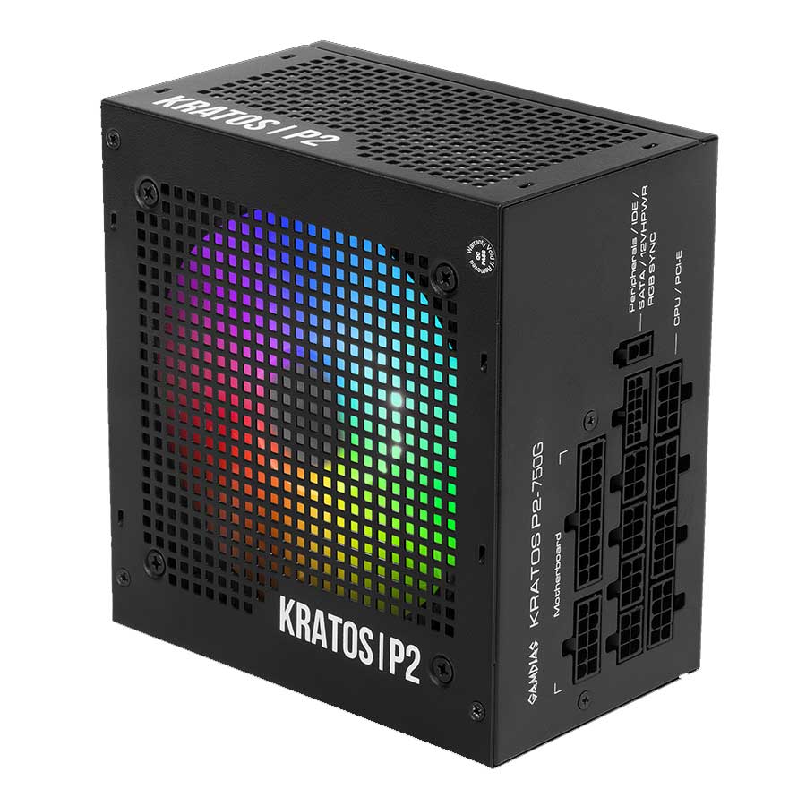 پاور کامپیوتر 750 وات تمام ماژولار گیم دیاس مدل KRATOS P2-750G