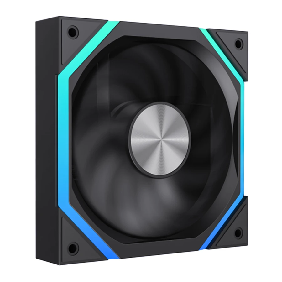 Gamemax FN12A-N2 Black ARGB Computer Case Fan فن خنک کننده کیس کامپیوتر گیم مکس