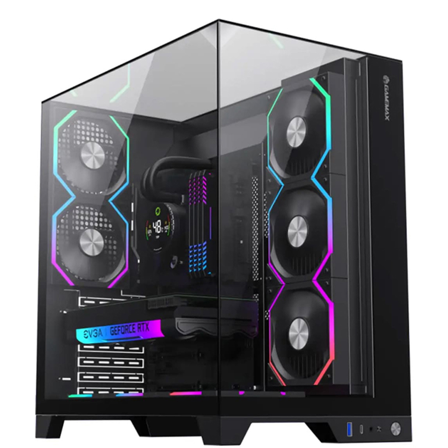 GameMax Infinity Pro BK Mid-tower Gaming Computer CASE کیس کامپیوتر گیم مکس