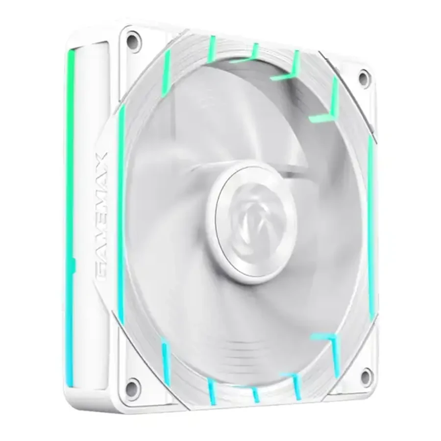 Gamemax Tornado T12 Reverse ARGB White Computer Case Fan فن خنک کننده کیس کامپیوتر گیم مکس