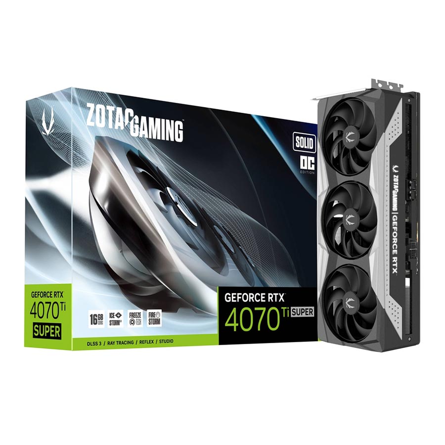 کارت گرافیک زوتک GAMING GeForce RTX 4070 Ti SUPER SOLID OC 16GB GDDR6X