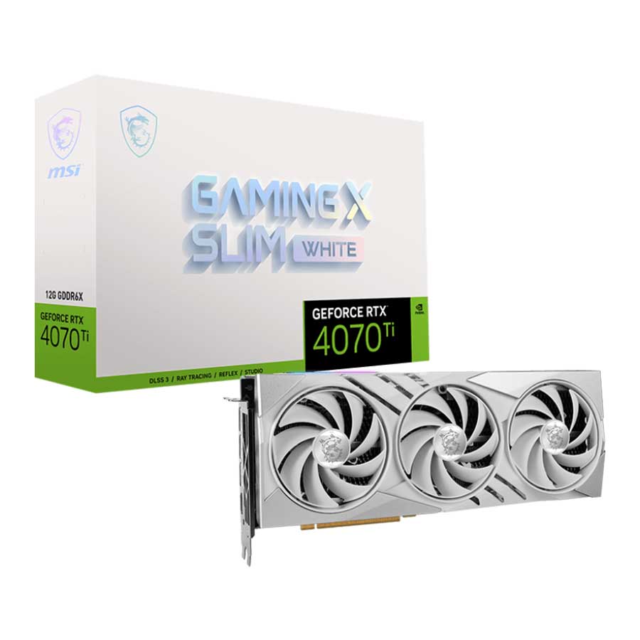 کارت گرافیک ام اس آی مدل GeForce RTX 4070 Ti GAMING X SLIM WHITE 12G GDDR6X