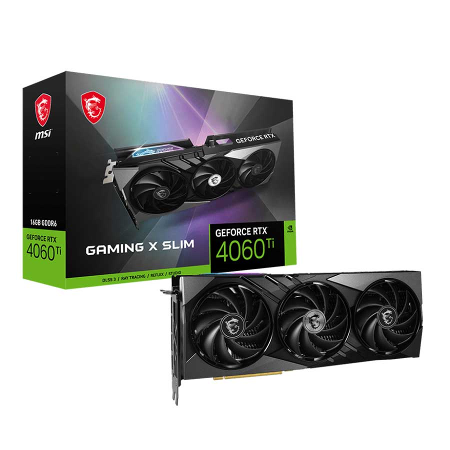 کارت گرافیک ام اس آی GeForce RTX 4060 Ti GAMING X SLIM 16G GDDR6X