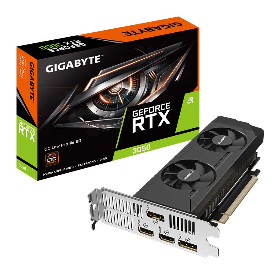 کارت گرافیک گیگابایت مدل GeForce RTX 3050 OC Low Profile 6G GDDR6