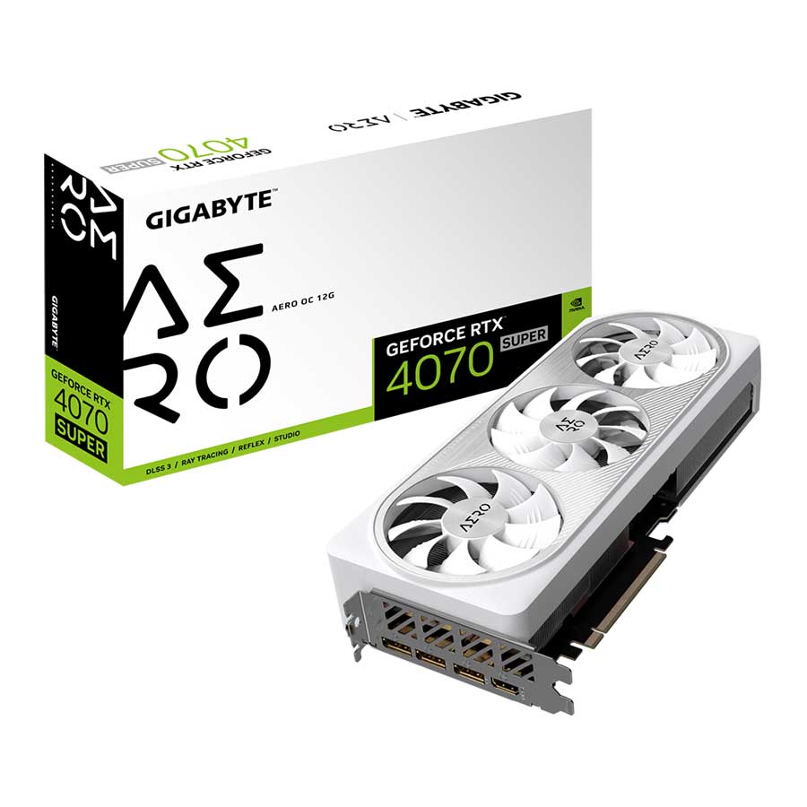 کارت گرافیک گیگابایت مدل GeForce RTX 4070 SUPER AERO OC 12GB GDDR6X