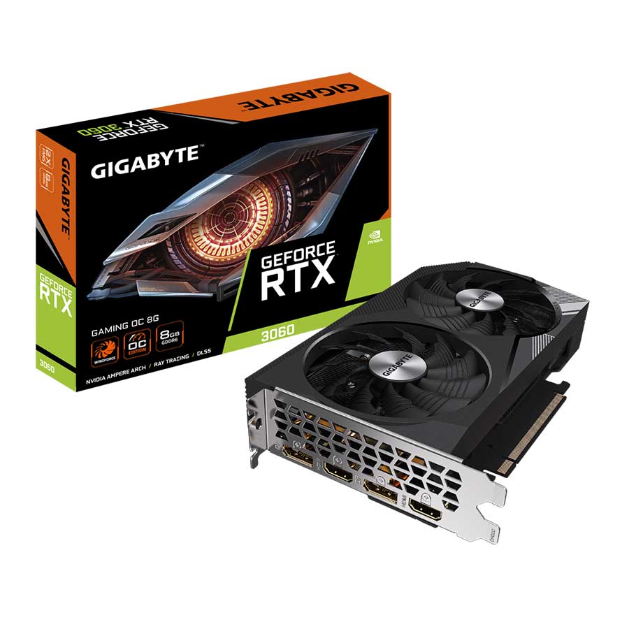 کارت گرافیک گیگابایت GeForce RTX 3060 GAMING OC 8G GDDR6