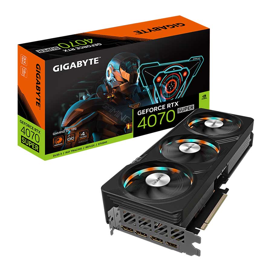 کارت گرافیک گیگابایت GeForce RTX 4070 SUPER GAMING OC 12GB GDDR6X