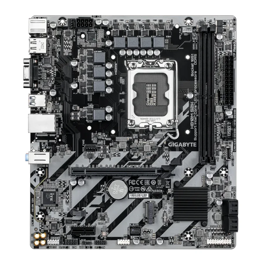 Gigabyte H810M S2H DDR5 Micro ATX LGA1851 Motherboard مادربرد گیگابایت