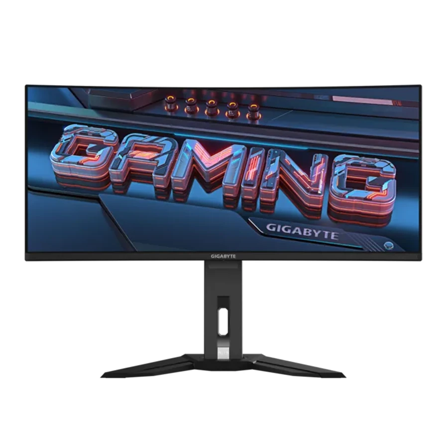 Gigabyte MO34WQC 34-Inch OLED WQHD Curved Gaming Monitor مانیتور خمیده گیمینگ 34 اینچ گیگابایت