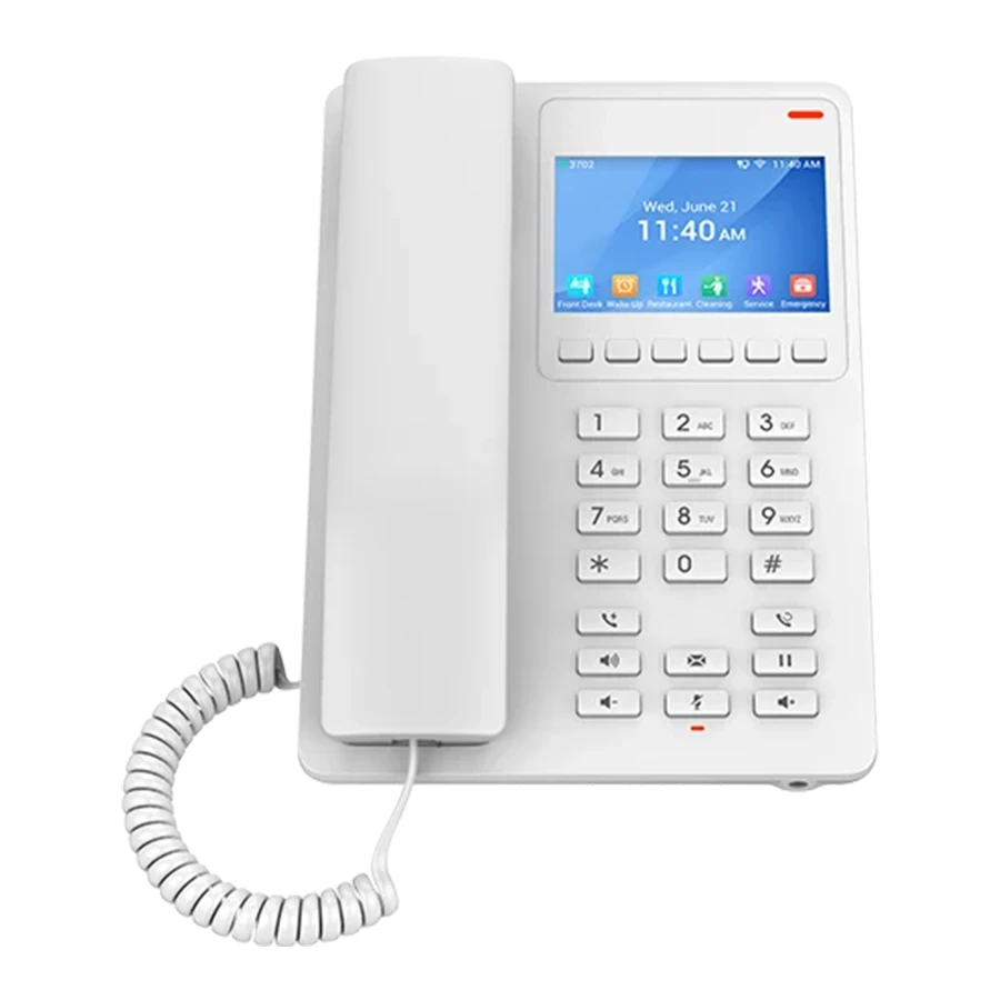 Grandstream GHP630 VoIP 2-line Hotel IP Phone گوشی تلفن هتلی تحت شبکه گرند استریم
