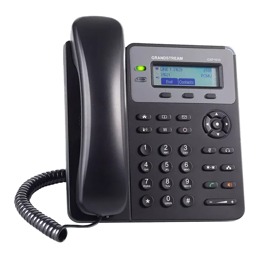Grandstream GXP1610P 2-line Corded IP PHONE گوشی تلفن تحت شبکه گرند استریم
