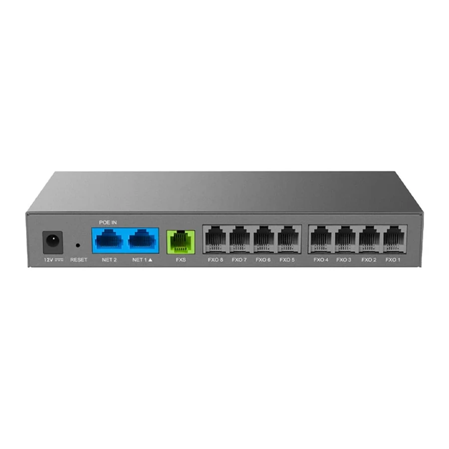 Grandstream HT881 8-Port Telephone Adapter Gateway گیت وی 8 پورت گرند استریم