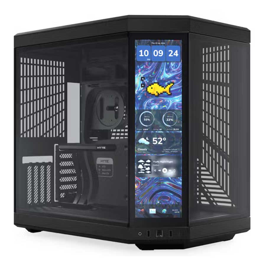 Y70 Touch Infinite Pitch Black کیس کامپیوتر هایت مدل Y70 Touch Infinite Pitch Black