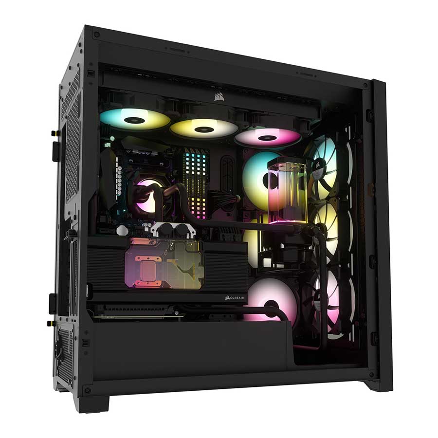 کیس کامپیوتر کورسیر مدل iCUE 5000D RGB Airflow Black