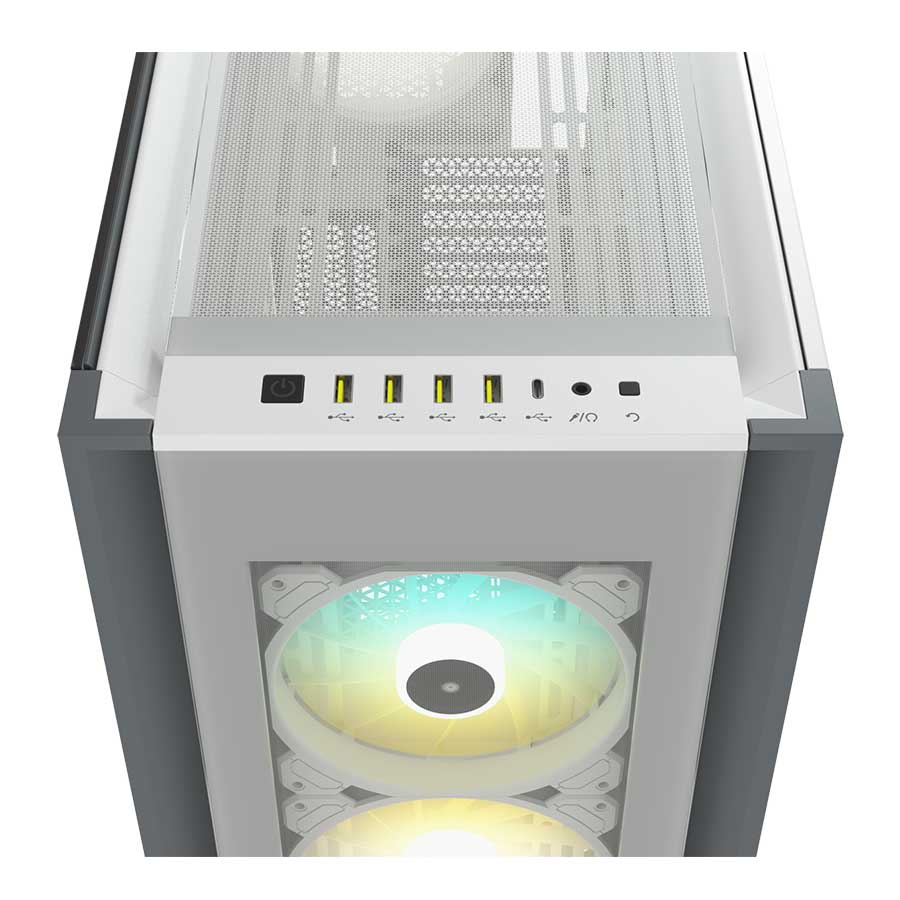 کیس کامپیوتر کورسیر مدل iCUE 7000X RGB White