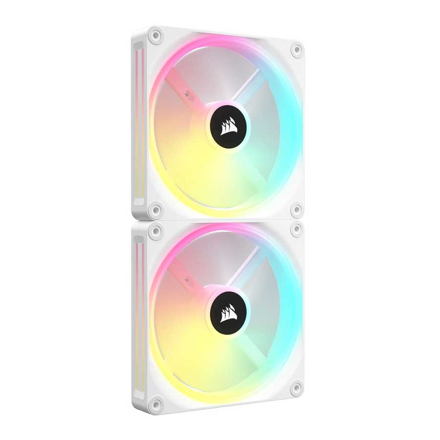 فن خنک کننده کیس کامپیوتر کورسیر مدل iCUE LINK QX140 RGB White 2-in-1