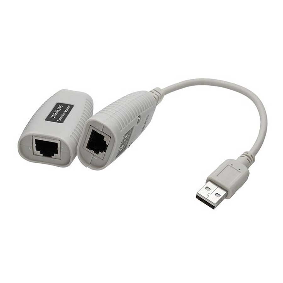 اکستندر USB بر روی کابل شبکه کی نت مدل K-EXUSB045 پشتیبانی تا 45 متر