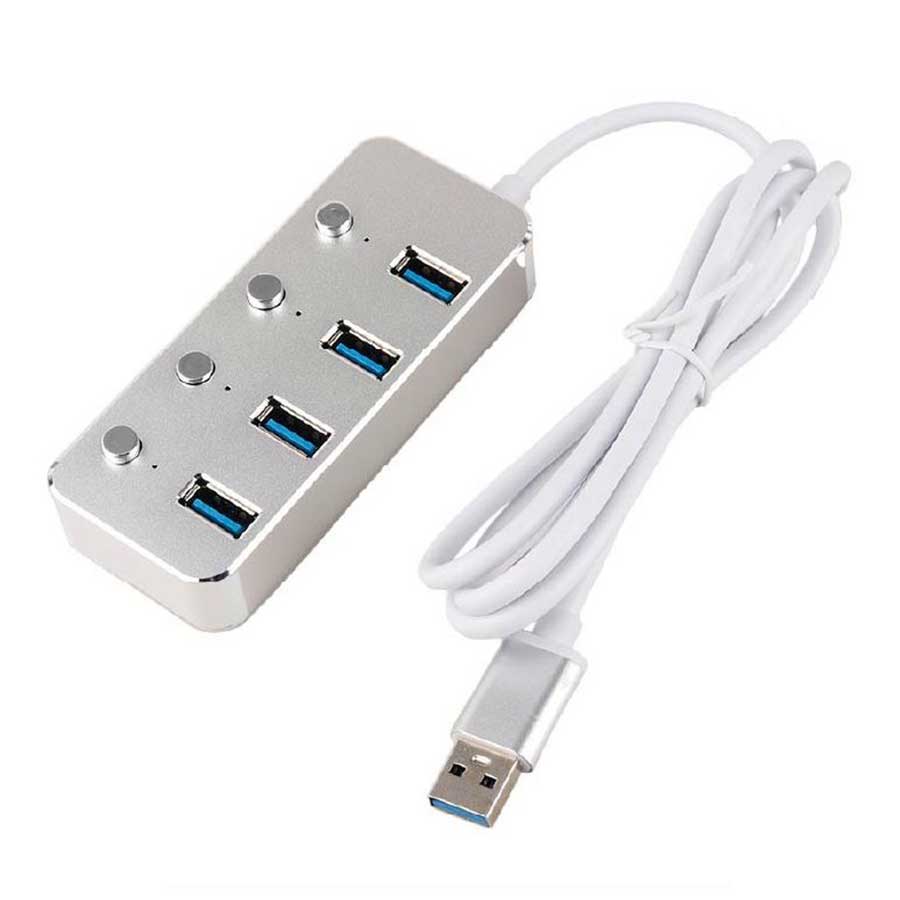 هاب USB 3.0 چهار پورت کی نت مدل K-HUAMH504