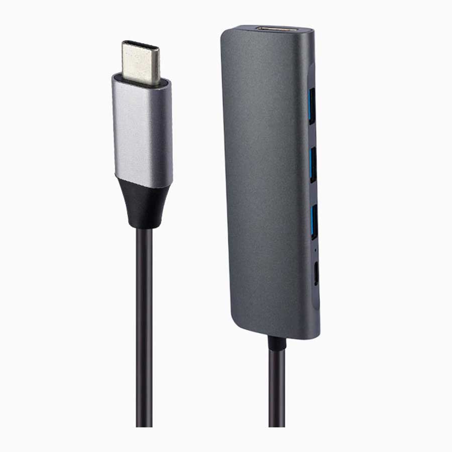 هاب و داک استیشن USB-C پنج پورت کی نت مدل K-MFCMS105