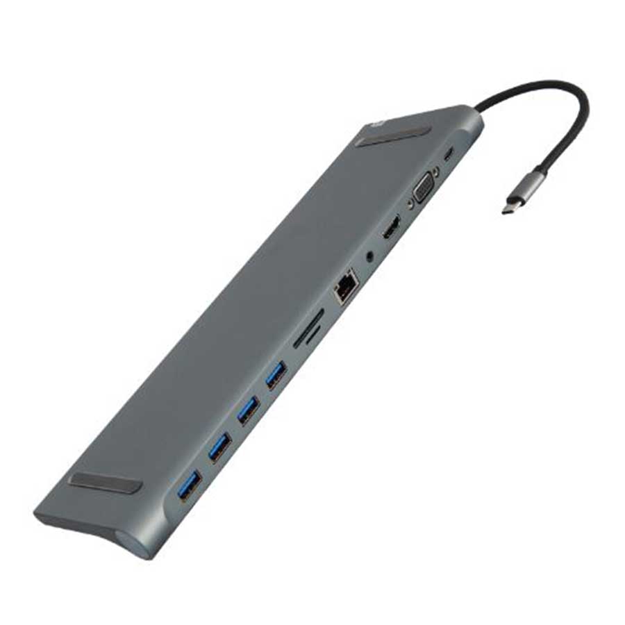 هاب و داک استیشن USB-C یازده پورت کی نت مدل K-MFCMS1111