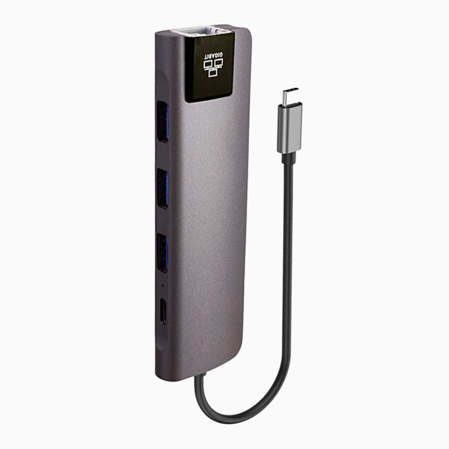 هاب و داک استیشن USB-C پنج پورت کی نت مدل K-MFCMS205