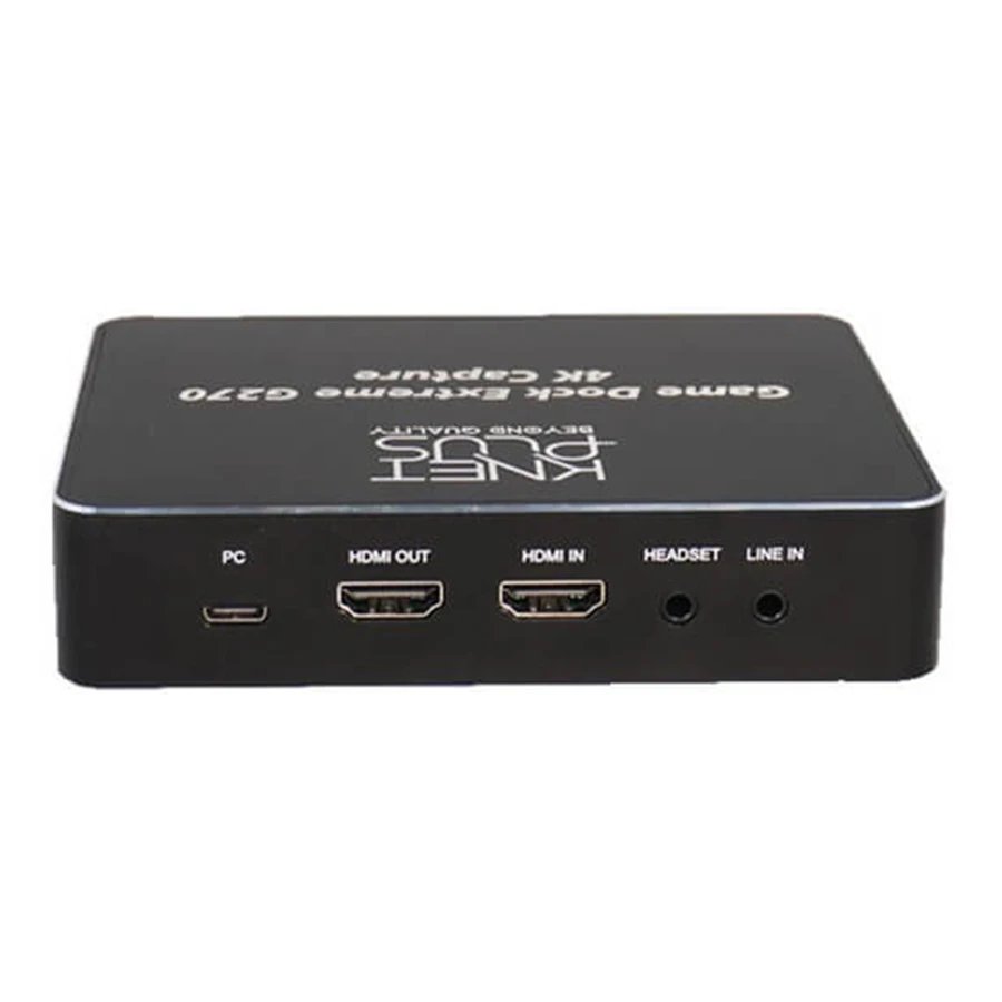 K-NET PLUS G270 4K HDMI Game Dock Extreme کارت کپچر HDMI به USB 3.2 کی نت پلاس