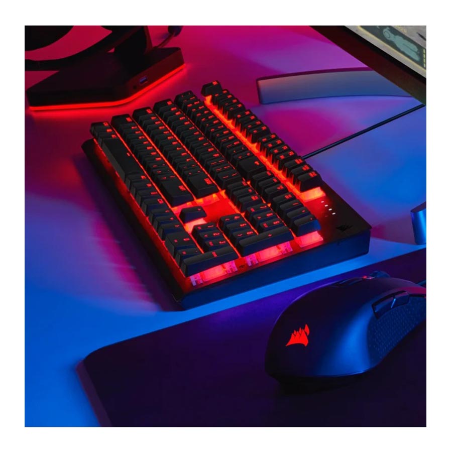 کیبورد گیمینگ باسیم کورسیر مدل K60 Pro Red LED