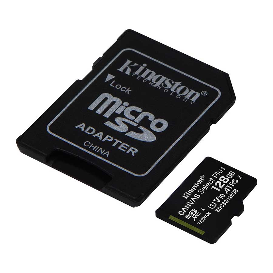 کارت حافظه MicroSDXC کینگستون مدل Canvas Select Plus UHS-I U1 A1 V10 128GB 100MB/s