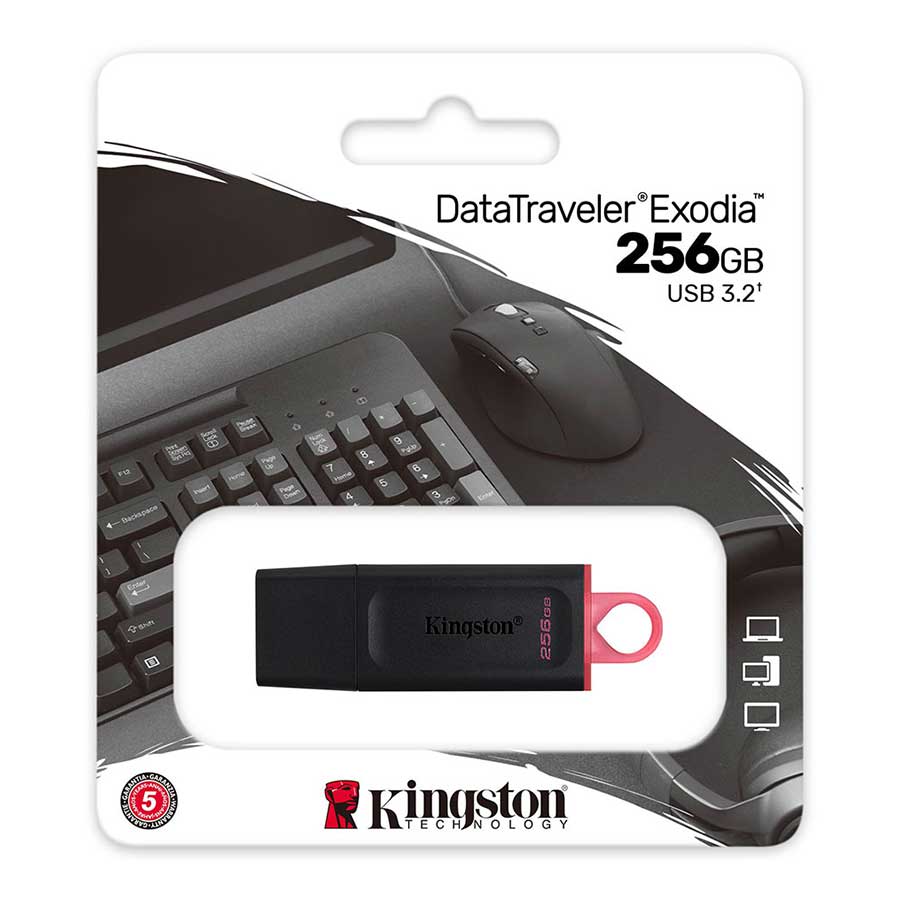 فلش مموری 256 گیگابایت USB 3.2 کینگستون مدل DataTraveler Exodia