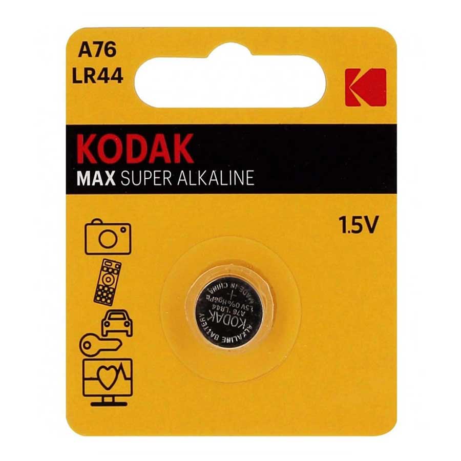 باتری سکه‌ای و 1.5 ولتی کداک مدل Kodak Max A76 بسته 1 عددی