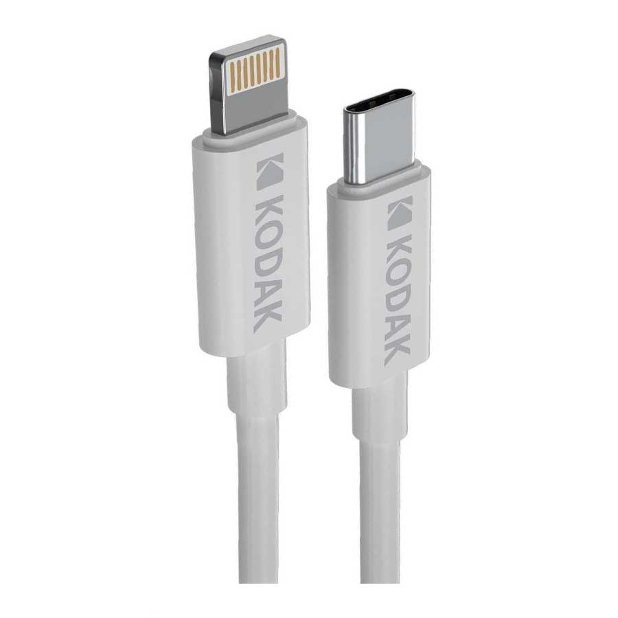 کابل 1 متری تبدیل USB-C به لایتنینگ کداک مدل KODAK White