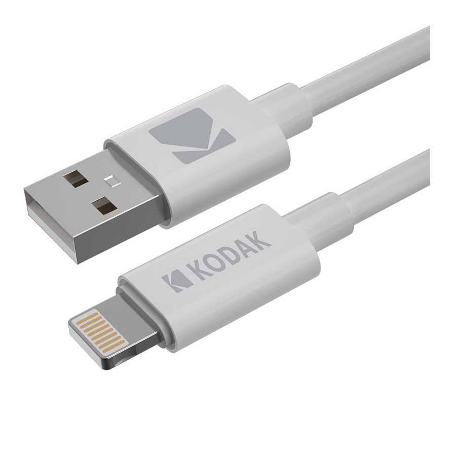 کابل تبدیل 1 متری USB به لایتنینگ کداک مدل White