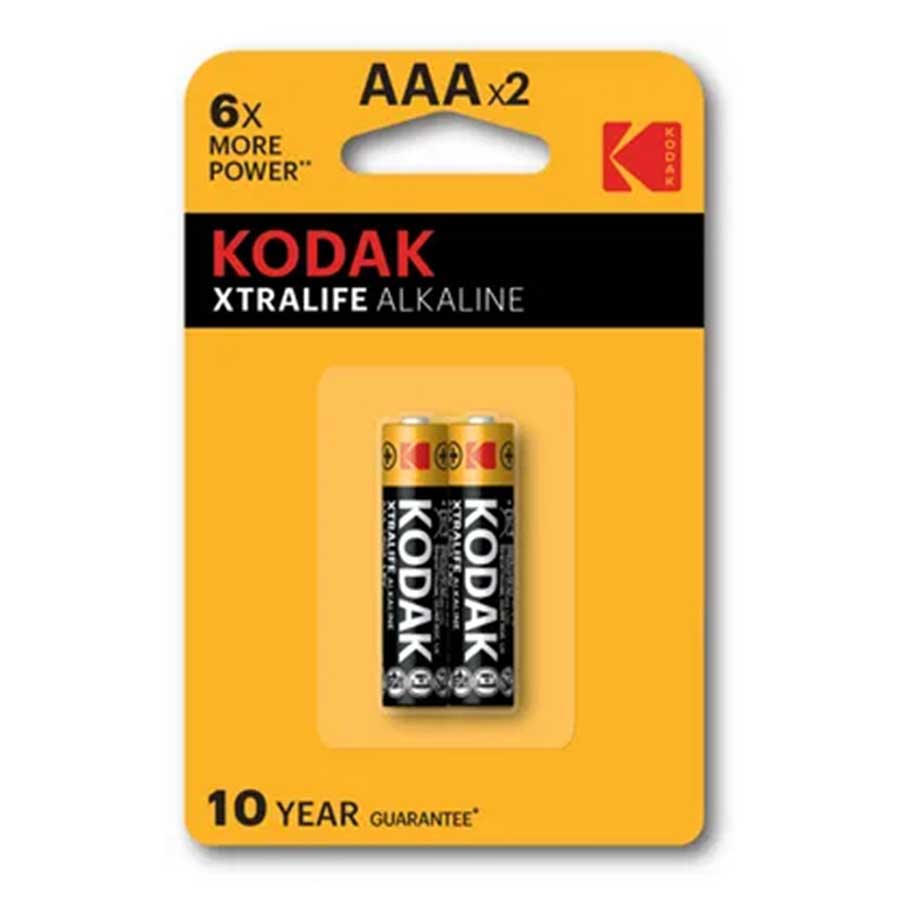 باتری نیم قلمی AAA و 1.5 ولتی آلکالاین کداک مدل Xtralife Alkaline بسته 2 عددی