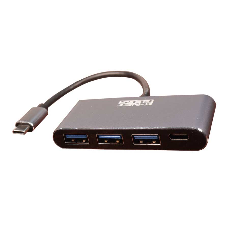 هاب USB-C چهار پورت وی نت مدل KP-HUCMH3102