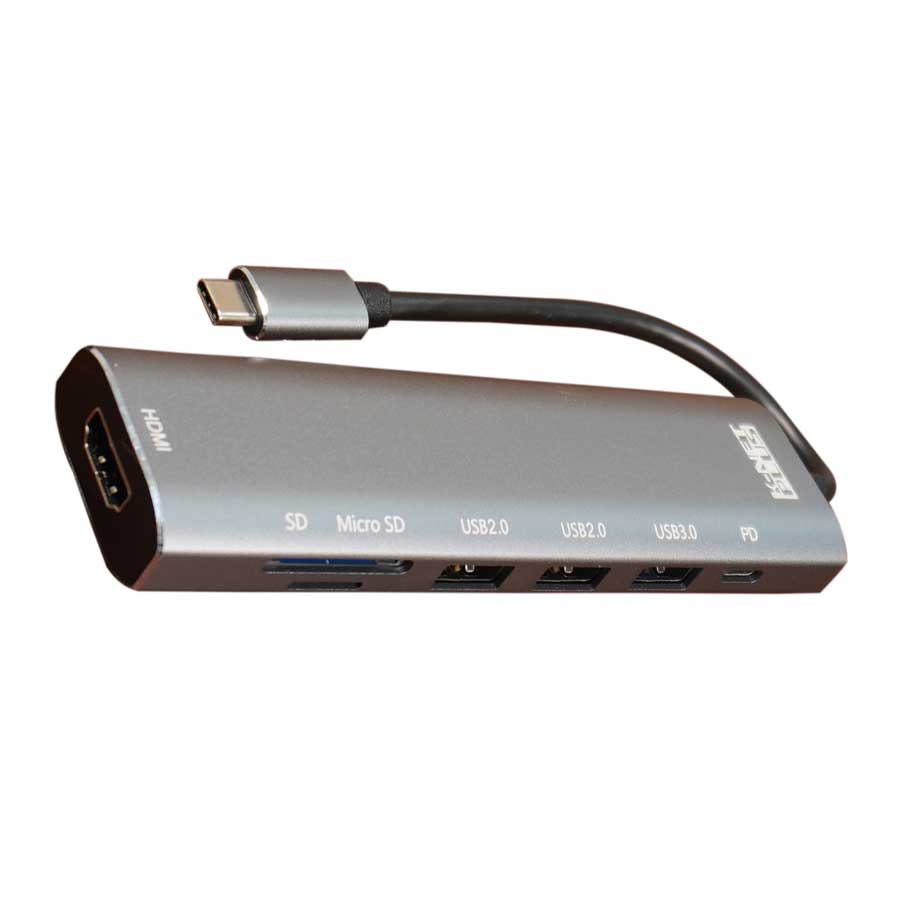 هاب USB-C هفت پورت وی نت مدل KP-MFCMS407