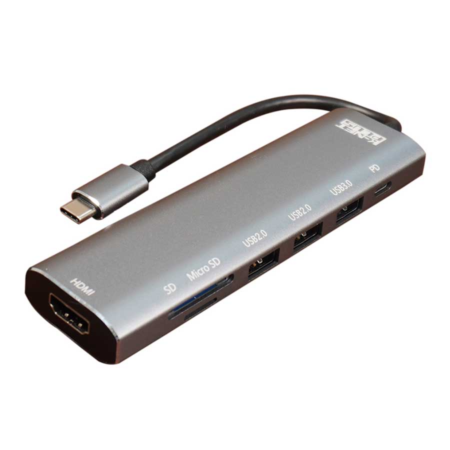 هاب USB-C هفت پورت وی نت مدل KP-MFCMS407