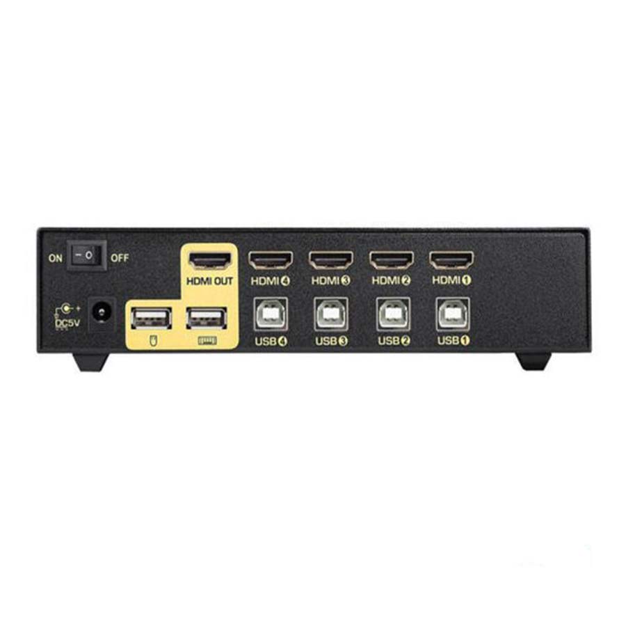 سوییچ 4 پورت KVM HDMI کی نت پلاس مدل KP-SWKH404