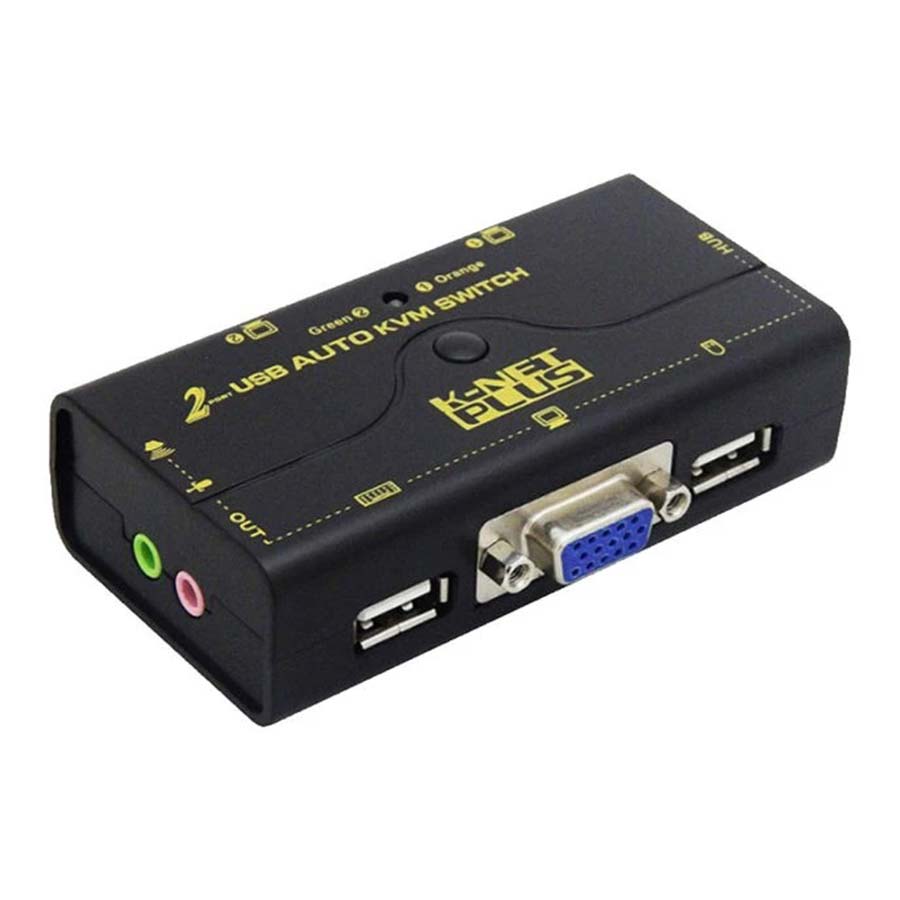 سوییچ 2 پورت KVM کی نت پلاس مدل KP-SWKV002