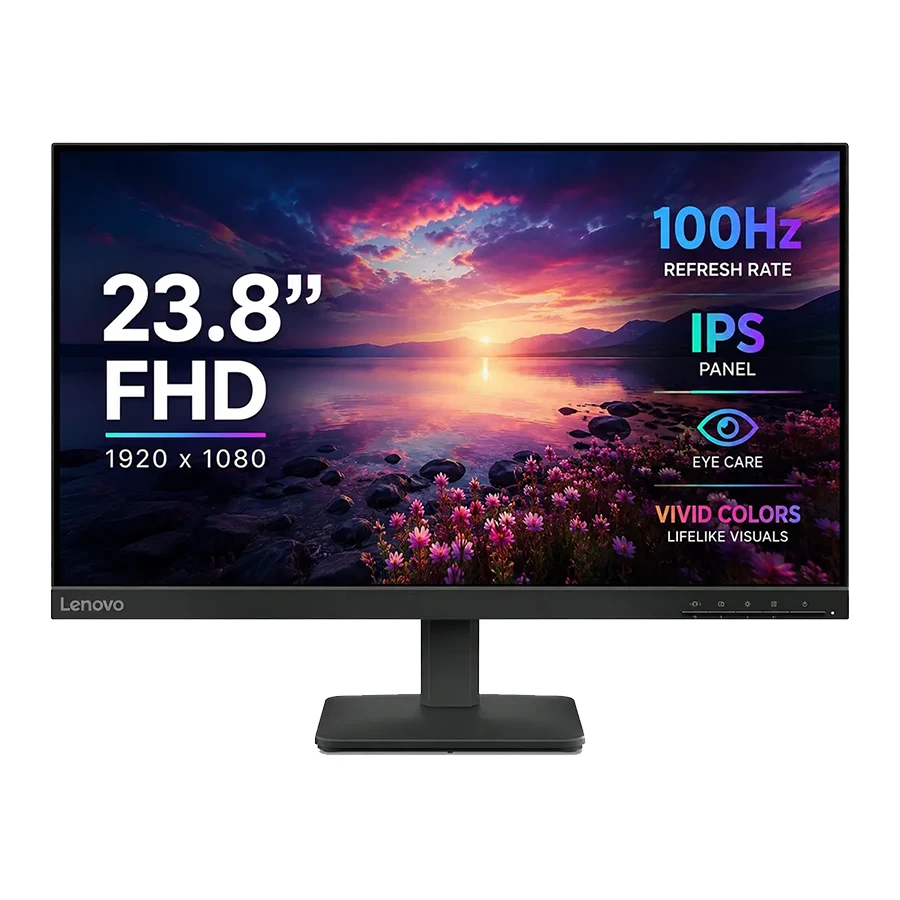 Lenovo L24-4e Full HD IPS 100Hz 4ms 24-Inch Monitor مانیتور 24 اینچ لنوو