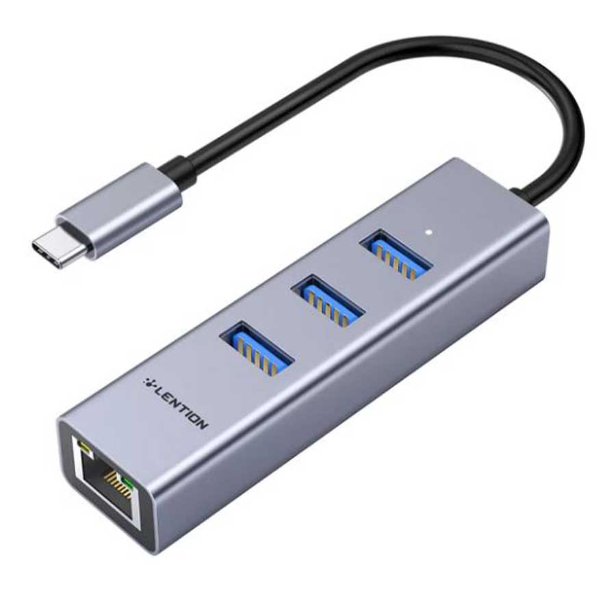 هاب و داک استیشن USB-C چهار پورت لنشن مدل C23s