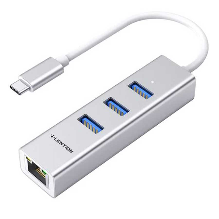 هاب و داک استیشن USB-C چهار پورت لنشن مدل C23s