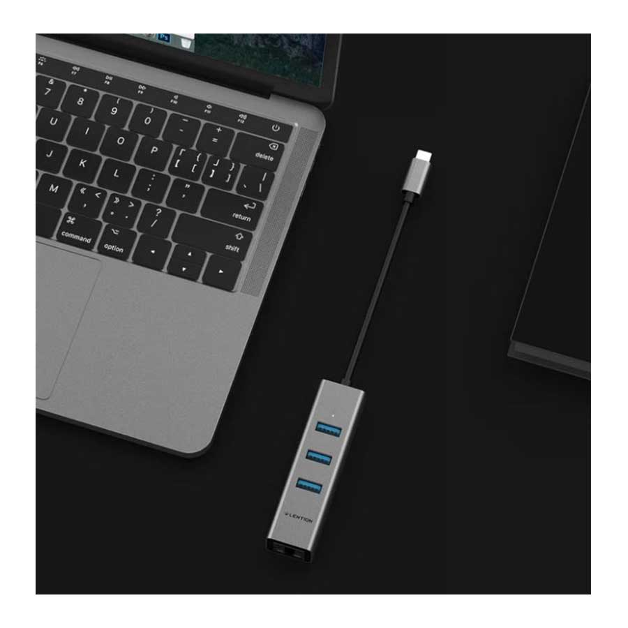 هاب و داک استیشن USB-C چهار پورت لنشن مدل C23s