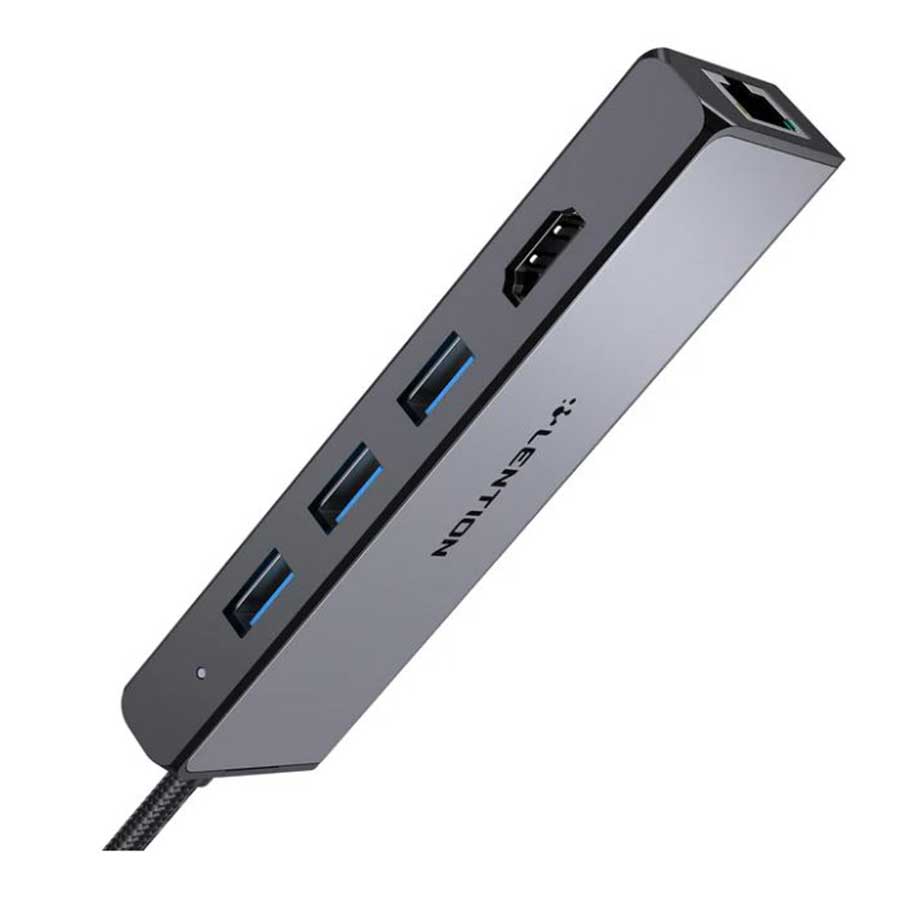 هاب و داک استیشن USB-C پنج پورت لنشن مدل C25